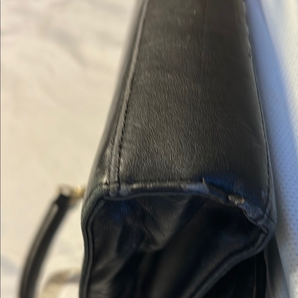 Karl Lagerfeld Black Crossbody Bag with Gold Chain and a little love. - Picture 9 of 10